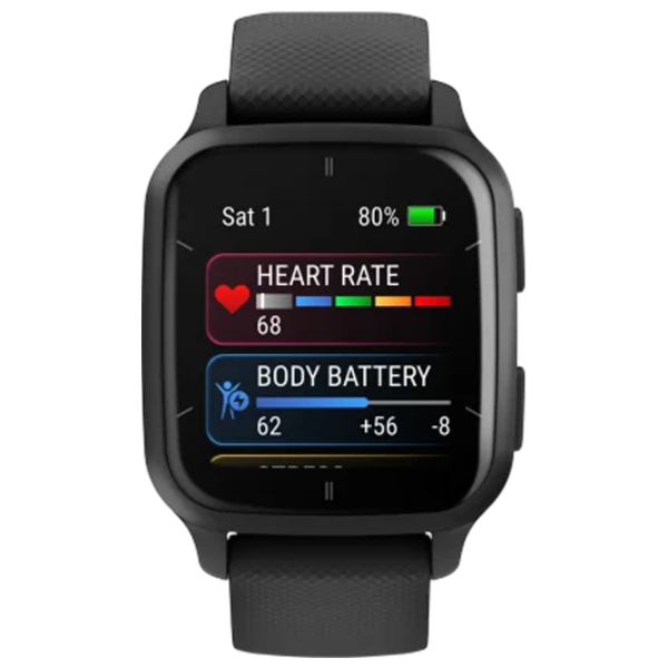 Умные часы Garmin Venu Sq 2 – Music Edition Черный 1.41" | 35.9 мм | Алюминий, полимер/Силикон
| 010-02700-10 photo 3