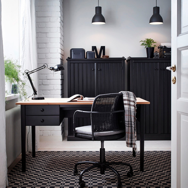 Veioză Ikea Forsa Black Rețea photo 2
