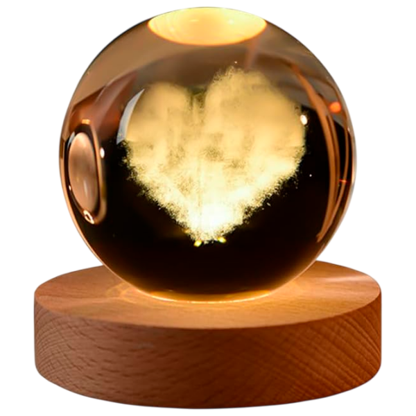 Lampă de noapte Desk lamp Heart Cloud Transparent Rețea photo 1