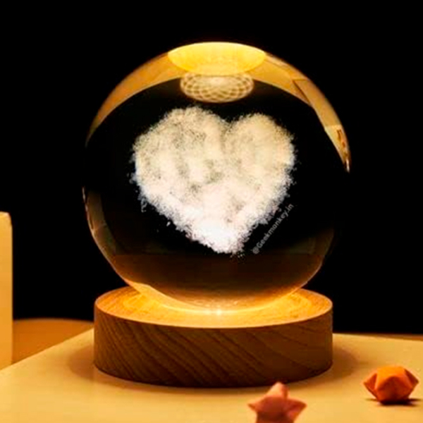 Lampă de noapte Desk lamp Heart Cloud Transparent Rețea photo 2
