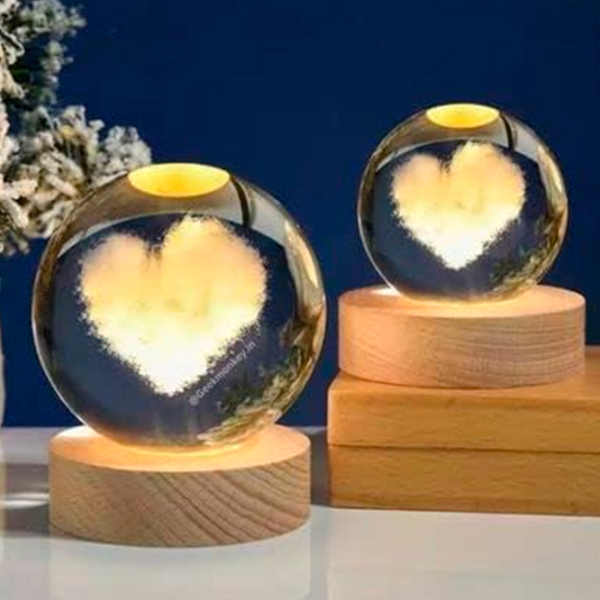 Lampă de noapte Desk lamp Heart Cloud Transparent Rețea photo 3
