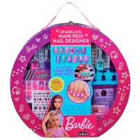 Креативный набор Cra-Z-Art Barbie Sparkling Mani-Pedi Designer 884920340701 Розовый Для девочек, 8+