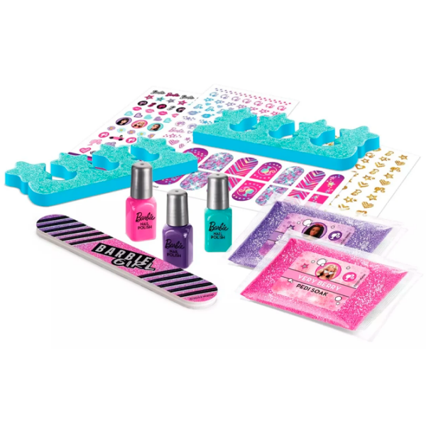 Креативный набор Cra-Z-Art Barbie Sparkling Mani-Pedi Designer 884920340701 Розовый Для девочек, 8+ photo 3