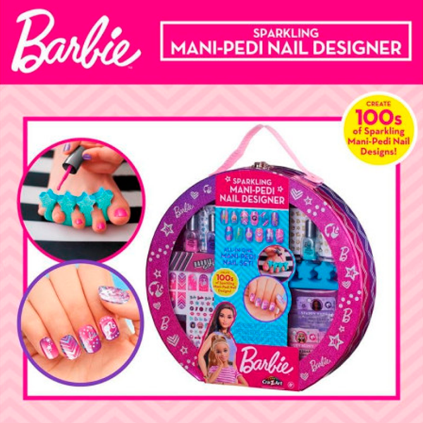 Креативный набор Cra-Z-Art Barbie Sparkling Mani-Pedi Designer 884920340701 Розовый Для девочек, 8+ photo 8