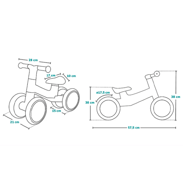 Bicicletă fără pedale Lorelli Villy Blue  Plastic / Pentru copii photo 5