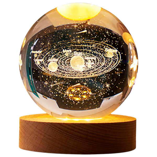 Lampă de noapte Desk lamp Solar System Transparent Rețea photo 1
