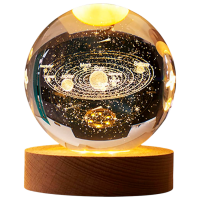 Lampă de noapte Desk lamp Solar System Transparent Rețea