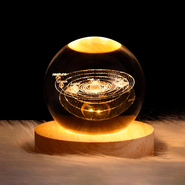Lampă de noapte Desk lamp Solar System Transparent Rețea photo 9