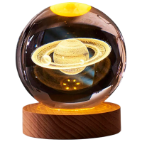 Lampă de noapte Desk lamp Saturn Transparent Rețea