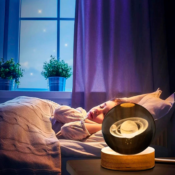 Lampă de noapte Desk lamp Saturn Transparent Rețea photo 3
