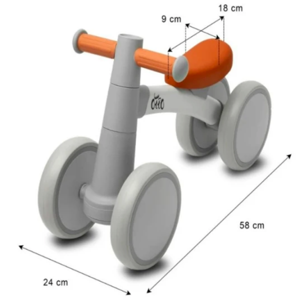 Bicicletă fără pedale Caretero Otto 7" Green  Metal / Pentru copii photo 5