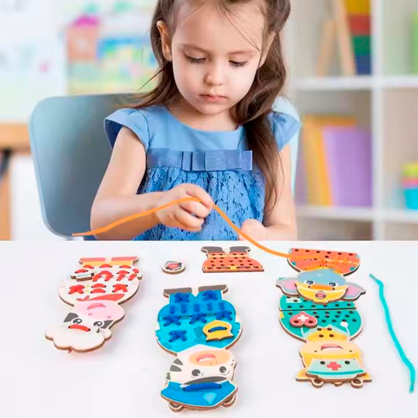 Jucărie interactivă Sportline Jucărie din lemn 11133 237-1445 Multicolor Pentru copii, 3+ photo 3