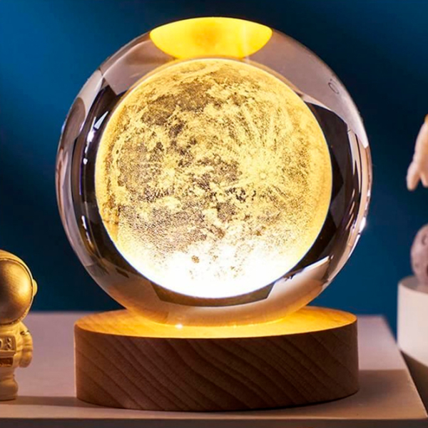 Lampă de noapte Desk lamp Moon Transparent Rețea photo 2