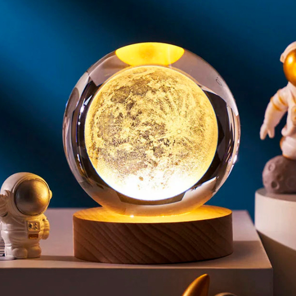 Lampă de noapte Desk lamp Moon Transparent Rețea photo 8