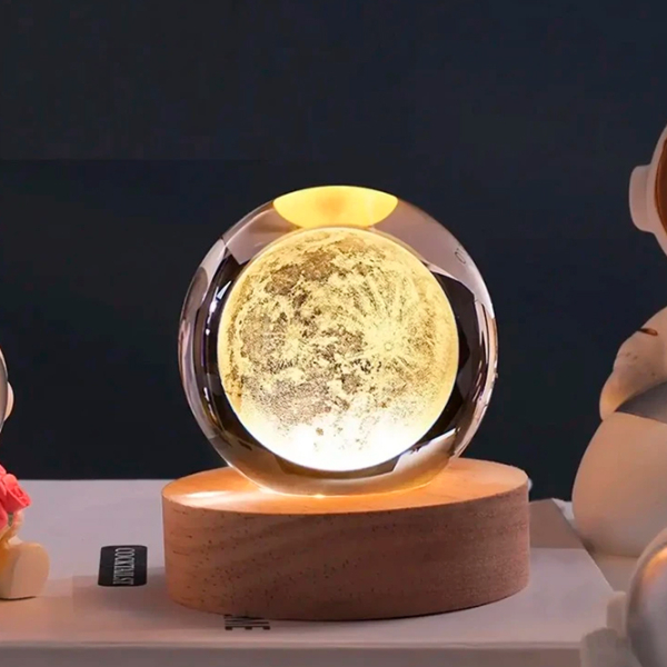 Lampă de noapte Desk lamp Moon Transparent Rețea photo 9