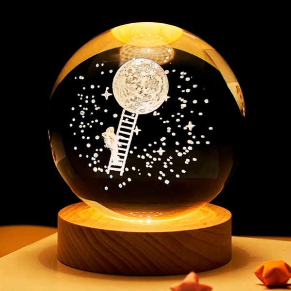 Lampă de noapte Desk lamp Climb The Moon Transparent Rețea photo 2