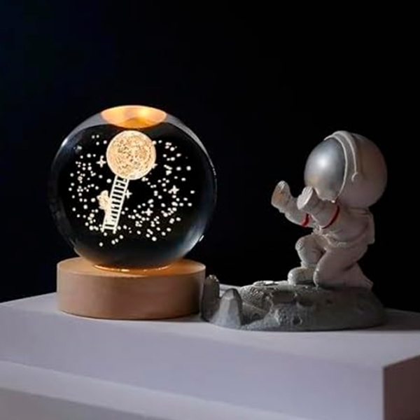 Lampă de noapte Desk lamp Climb The Moon Transparent Rețea photo 7