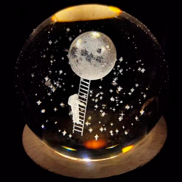 Lampă de noapte Desk lamp Climb The Moon Transparent Rețea photo 8