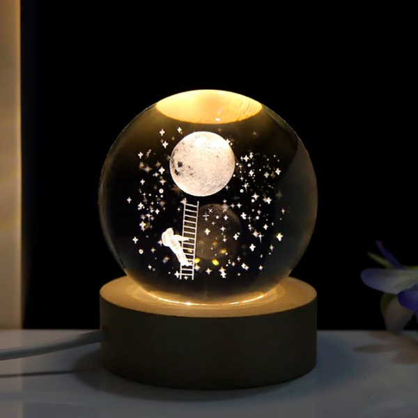 Lampă de noapte Desk lamp Climb The Moon Transparent Rețea photo 9