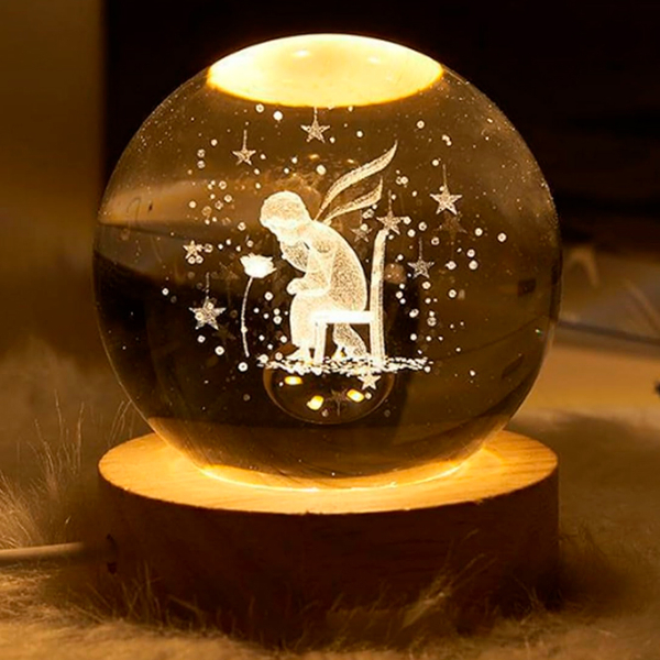 Lampă de noapte Desk lamp Little Prince Transparent Rețea photo 9