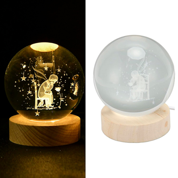 Lampă de noapte Desk lamp Little Prince Transparent Rețea photo 11