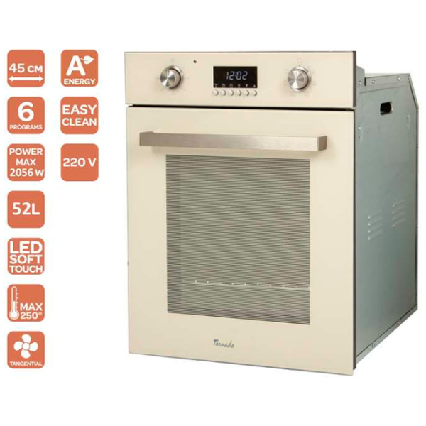 Духовой шкаф Tornado TRC-456 TOUCH F Кремовый A, 52 л photo 3