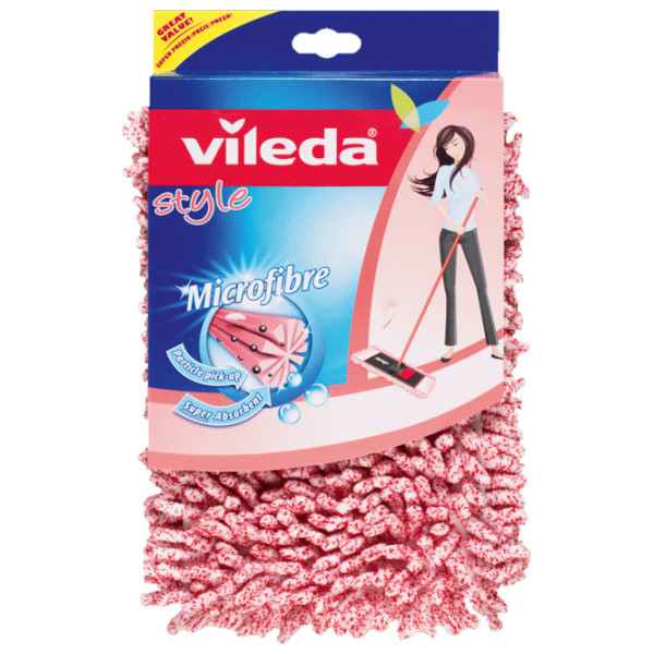 Насадка для швабры Vileda Style Microfibre Розовый  photo 1