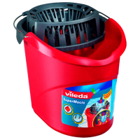 Ведро Vileda Supermocio Bucket&Wringer Черный Красный 