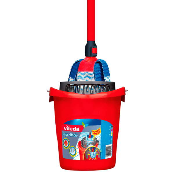 Ведро Vileda Supermocio Bucket&Wringer Черный Красный  photo 2