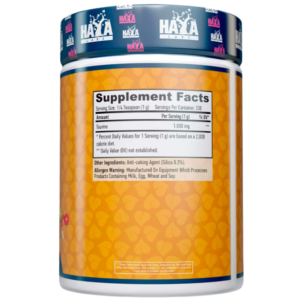 Aminoacizi Haya Labs Taurine (853809007752) 200 g  photo 2