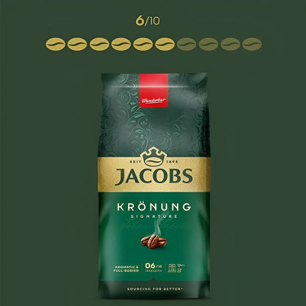 Кофе Jacobs Kronung 500 г В зёрнах photo 2