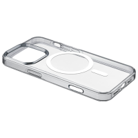 Husă pentru smartphone Apple iPhone 16 Pro (Gloss Mag) White Transparent Cellularline, TPU, MagSafe Back