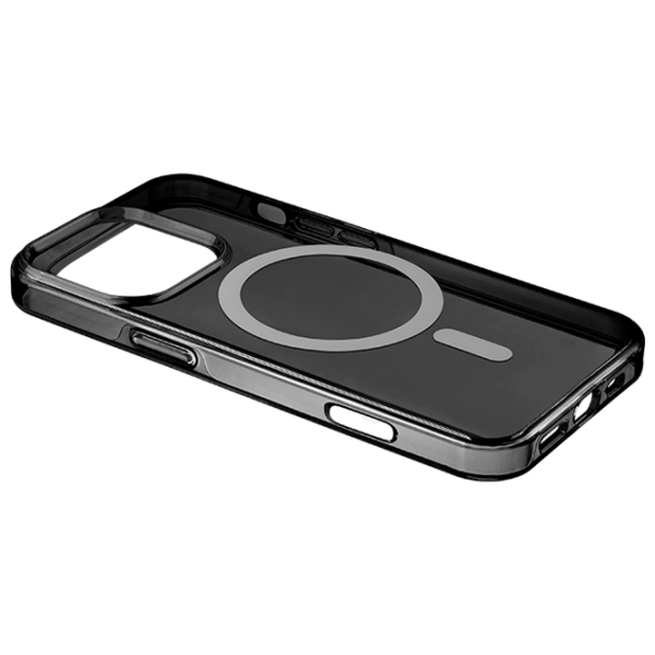 Husă pentru smartphone Apple iPhone 16 Pro (Gloss Mag) White Black Cellularline, TPU, MagSafe Back photo 1