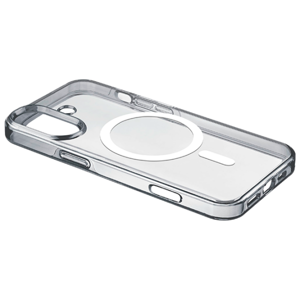 Husă pentru smartphone Apple iPhone 16 (Gloss Mag) White Transparent Cellularline, TPU, MagSafe Back photo 3