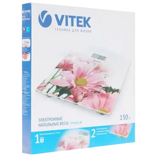 Напольные весы Vitek VT-8051 Разноцветный 150 кг / Разноцветный photo 5