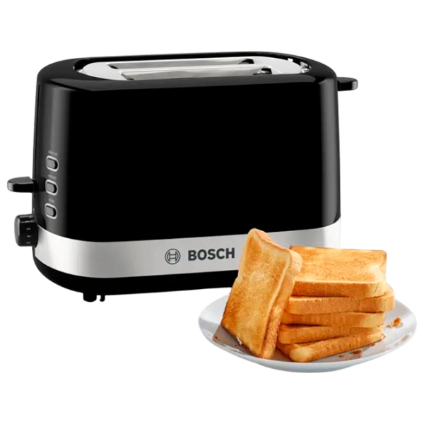 Toster Bosch TAT6A513 Black 800 W, Numărul de grade de prăjire: 7 photo 2