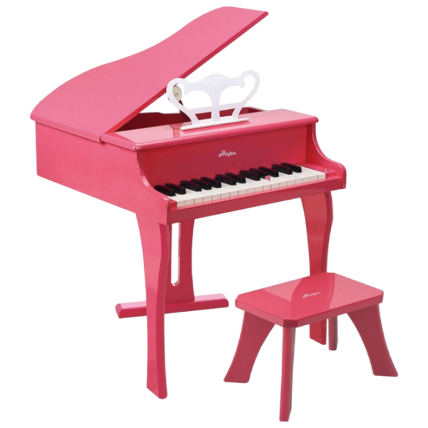 Пианино для детей Hape Grand Piano 30 клавиш Розовый Рекомендуемый возраст: 3+ photo 1