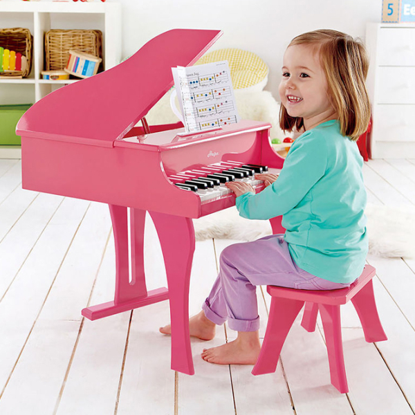 Пианино для детей Hape Grand Piano 30 клавиш Розовый Рекомендуемый возраст: 3+ photo 3