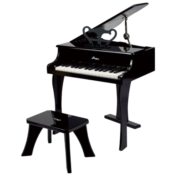 Пианино для детей Hape Grand Piano 30 клавиш Черный Рекомендуемый возраст: 3+ photo 1