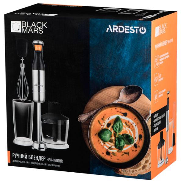 Blender de mână Ardesto HBK-1601BR Black  photo 6
