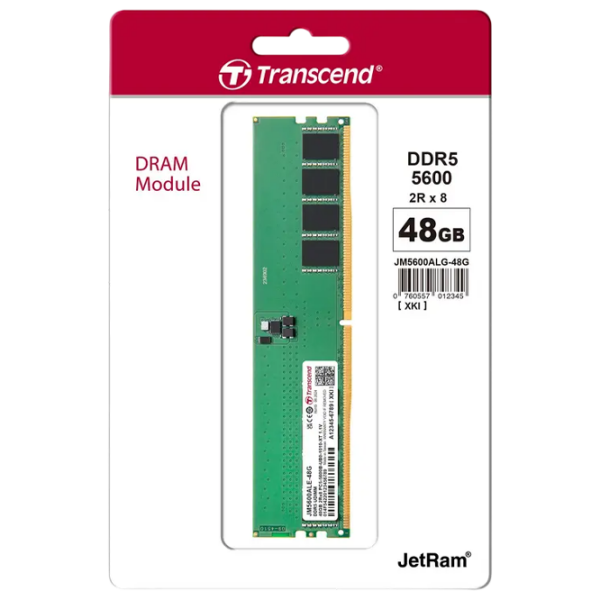 Memorie RAM 48 GB Transcend JetRam JM5600ALE-48G DIMM, DDR5, 5600 MHz photo 2