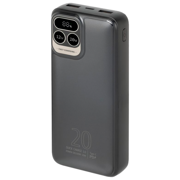 Power Bank 20000 mAh RivaCase VA2521 (20 W) Black  photo 1