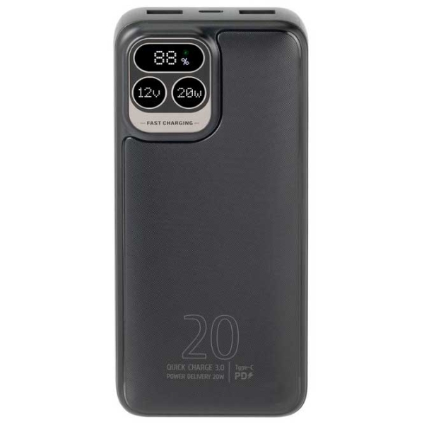 Power Bank 20000 mAh RivaCase VA2521 (20 W) Black  photo 2