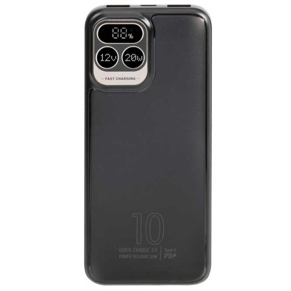 Power Bank 10000 мАч RivaCase VA2511 (74 Вт) Черный  photo 3
