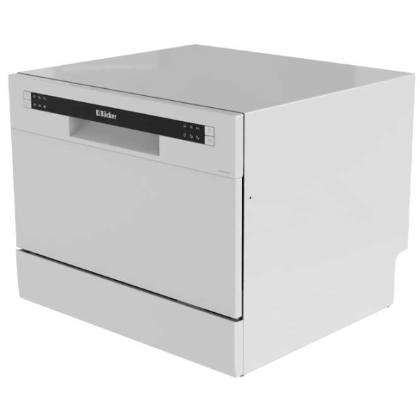 Mașină de spălat vase Backer WQP6-3602G WH White 6 seturi, A+ photo 2