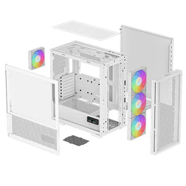 Корпус Deepcool CH560 MESH DIGITAL Белый micro ATX photo 9