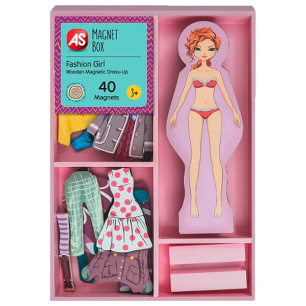 Jucărie interactivă As Kids Magnet Box 1029-64053 5203068640538 Pink Pentru fetițe, 3+ photo 1