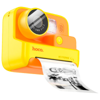 Фотоаппарат Hoco Children Printing Camera Dual Lens DV200 Желтый Для детей, 6+