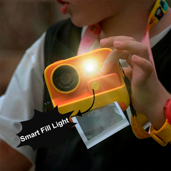 Фотоаппарат Hoco Children Printing Camera Dual Lens DV200 Желтый Для детей, 6+ photo 2
