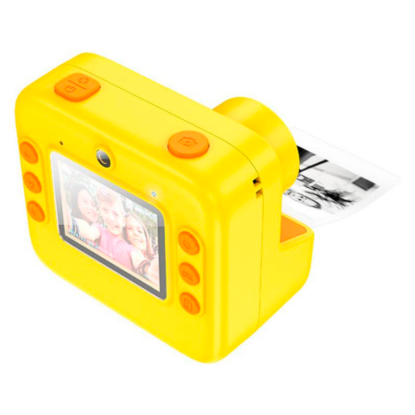 Фотоаппарат Hoco Children Printing Camera Dual Lens DV200 Желтый Для детей, 6+ photo 6
